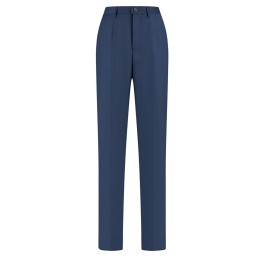 網上下單訂購腰側橡筋西褲  訂做工作直筒寶藍色暗格女西褲 女西褲供應商   50%polyester 50%羊毛 270克 WK5009 CHENSHANG SKWT019 網上下單訂購腰側橡筋西褲  訂做工作直筒寶藍色暗格女西褲 女西褲供應商   50%polyester 50%羊毛 270克 WK5009 CHENSHANG SKWT019